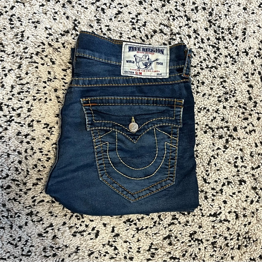 True Religion Dark Blue Denim Jeans